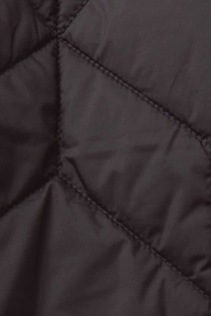 Z recyklingu: pikowana kurtka z pluszową podszewką, BLACK, detail image number 5