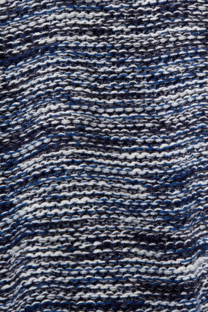 Sweter z okrągłym dekoltem, mieszanka z bawełną, NAVY, detail image number 5