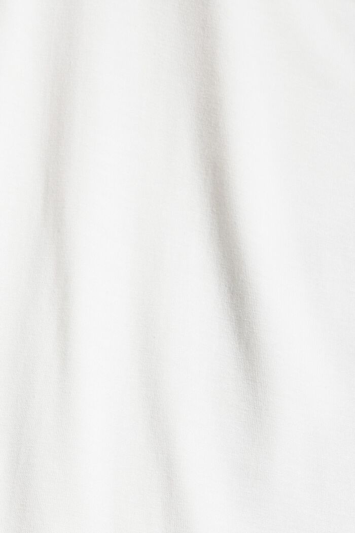 Koszulka z metalicznym nadrukiem, LENZING™ ECOVERO™, OFF WHITE, detail image number 1