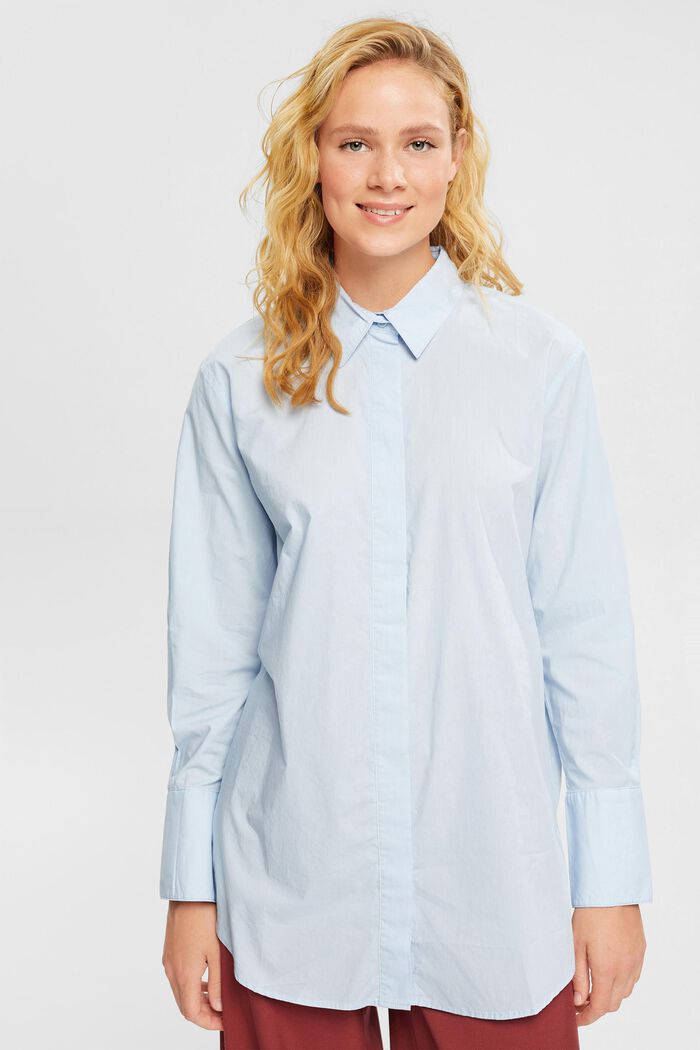 Bluzka koszulowa oversize, LIGHT BLUE, detail image number 5