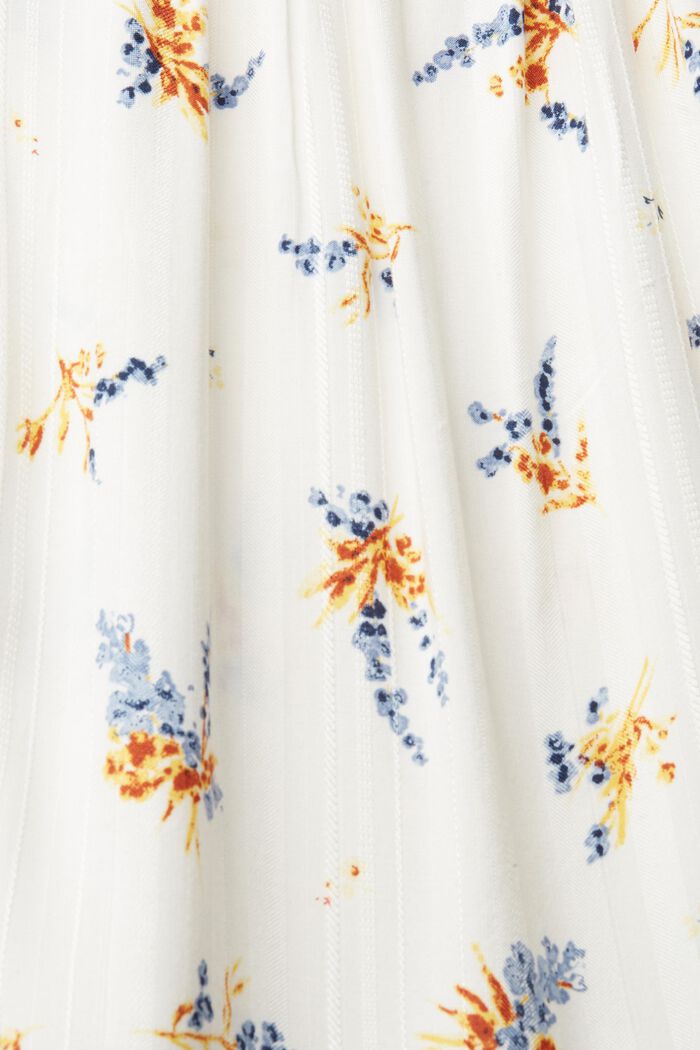 Sukienka z kwiatowym wzorem, LENZING™ ECOVERO™, OFF WHITE, detail image number 4