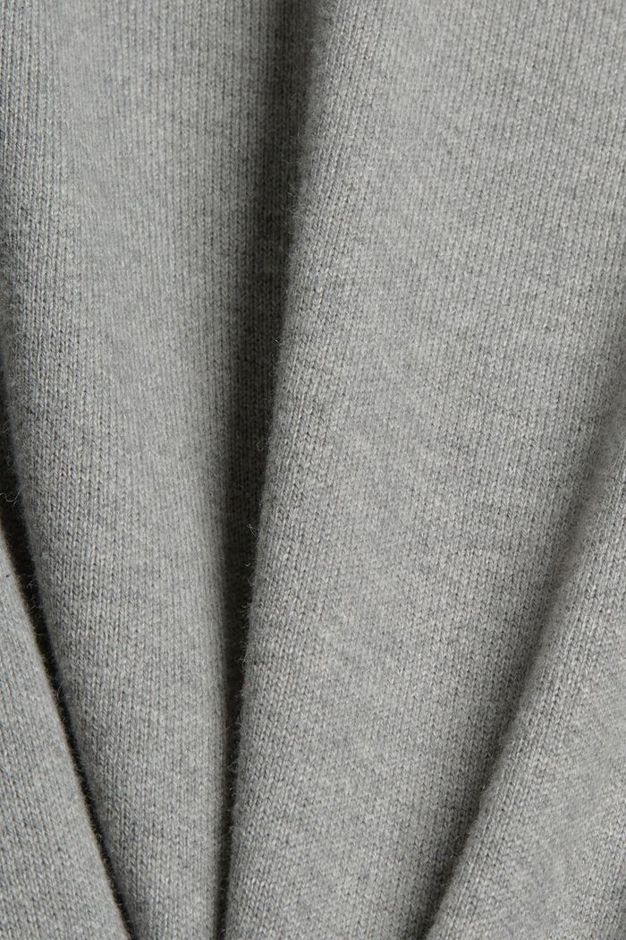 Z kaszmirem: sweter z okrągłym dekoltem, MEDIUM GREY, detail image number 4