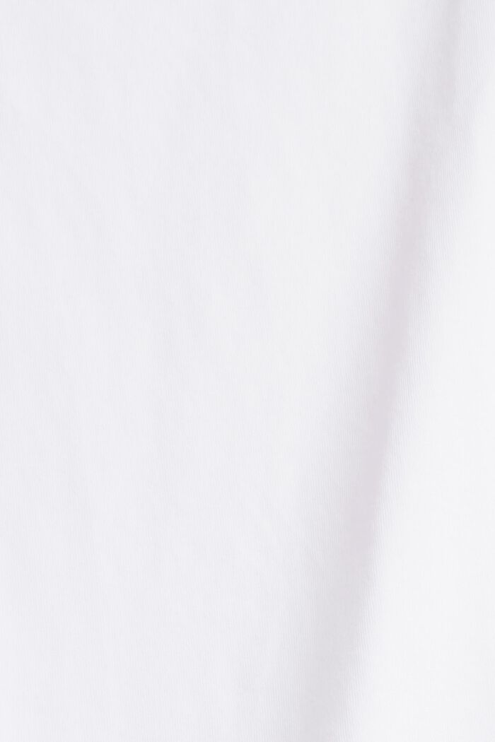 Koszulka basic w 100% z bawełny organicznej, WHITE, detail image number 5
