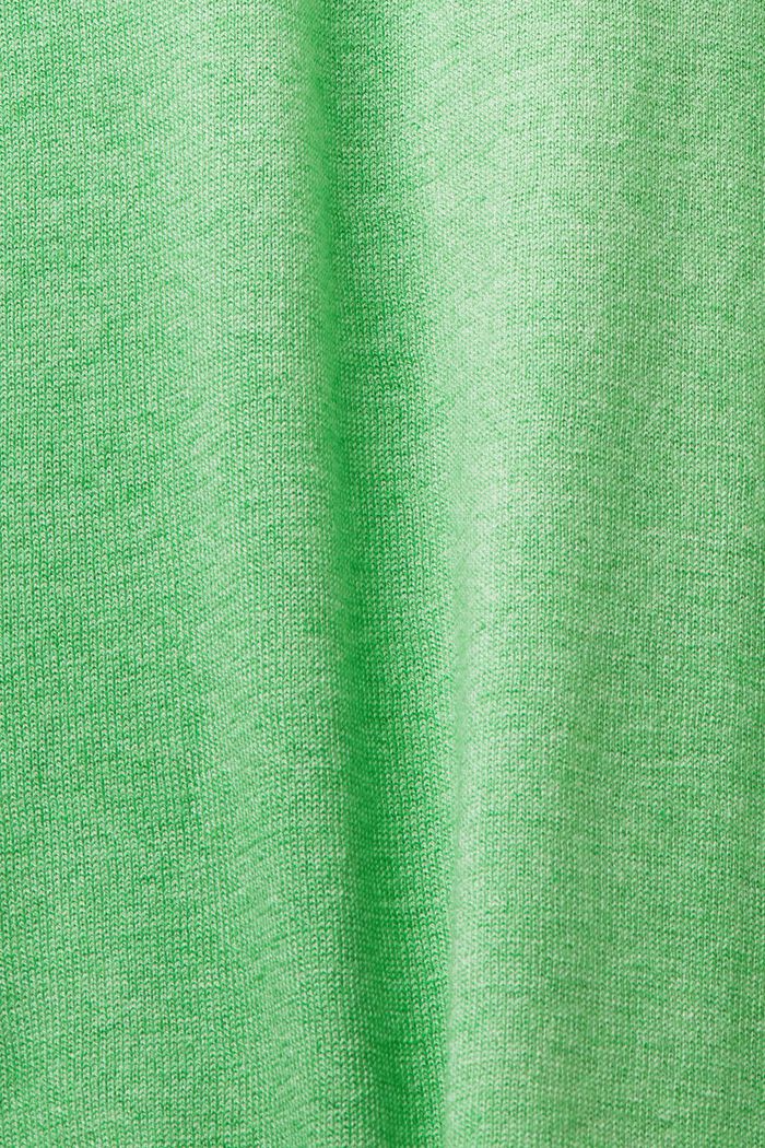 Dzianinowa koszulka polo z krótkim rękawem, CITRUS GREEN, detail image number 4