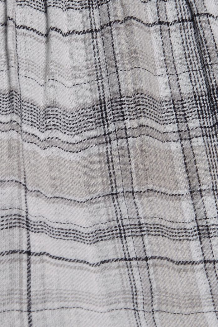 Sukienka z dwustronnego materiału w kratkę, 100% bawełny, BLACK, detail image number 4