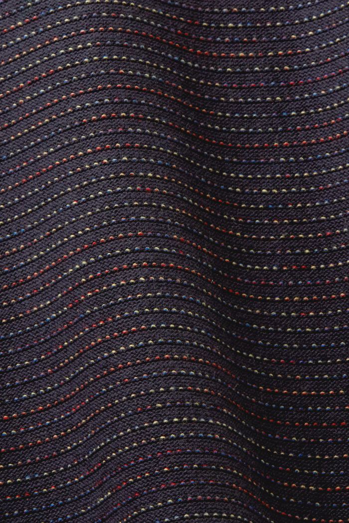 Sweter w kolorowe paski z bawełny organicznej, NAVY, detail image number 5