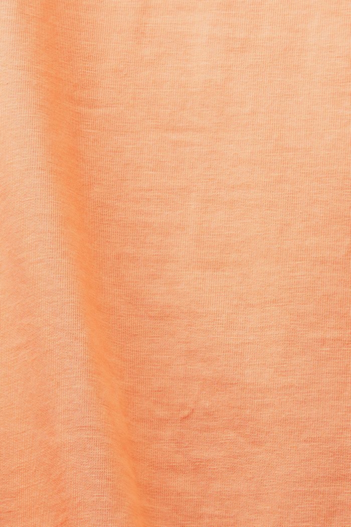 Dżersejowy T-shirt henley, PASTEL ORANGE, detail image number 4
