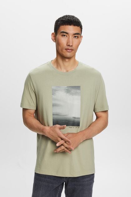 T-shirt z nadrukiem z bawełny organicznej