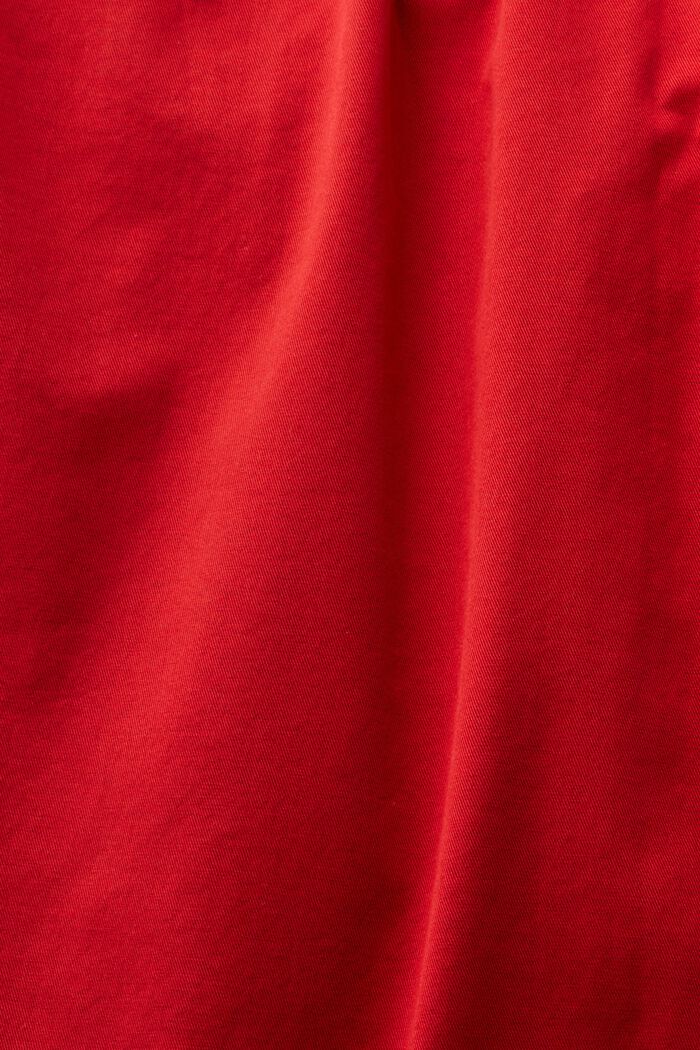 Spodnie chino z szerokimi nogawkami, DARK RED, detail image number 5