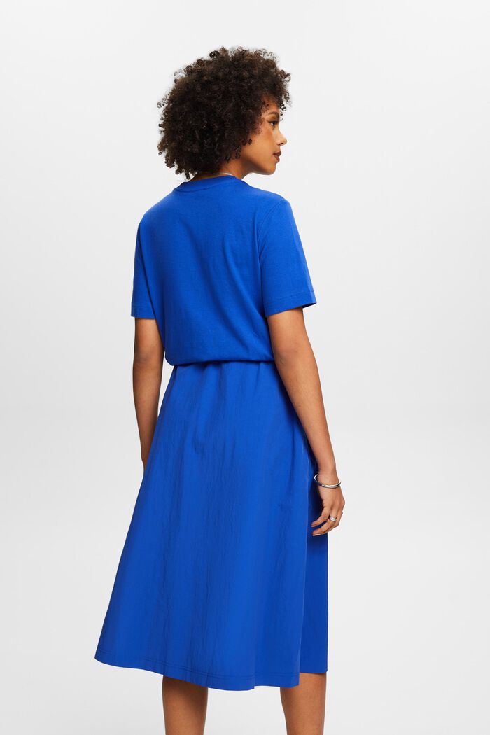 Sukienka midi z różnych materiałów, BRIGHT BLUE, detail image number 2