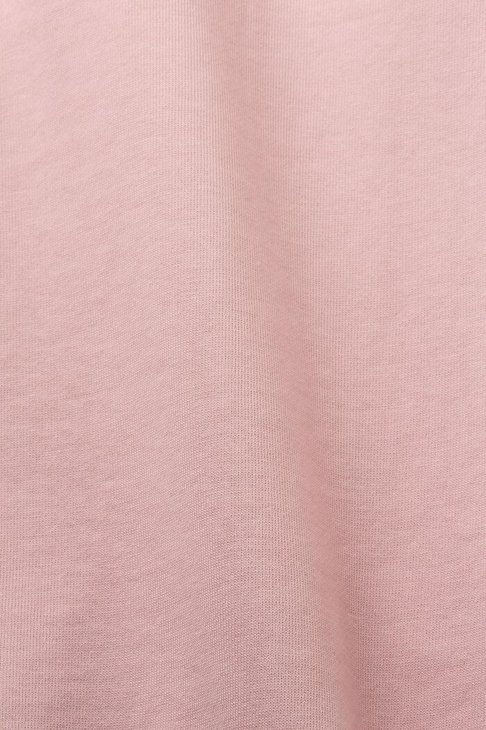 Bluza z bawełny organicznej z logo, OLD PINK, detail image number 4