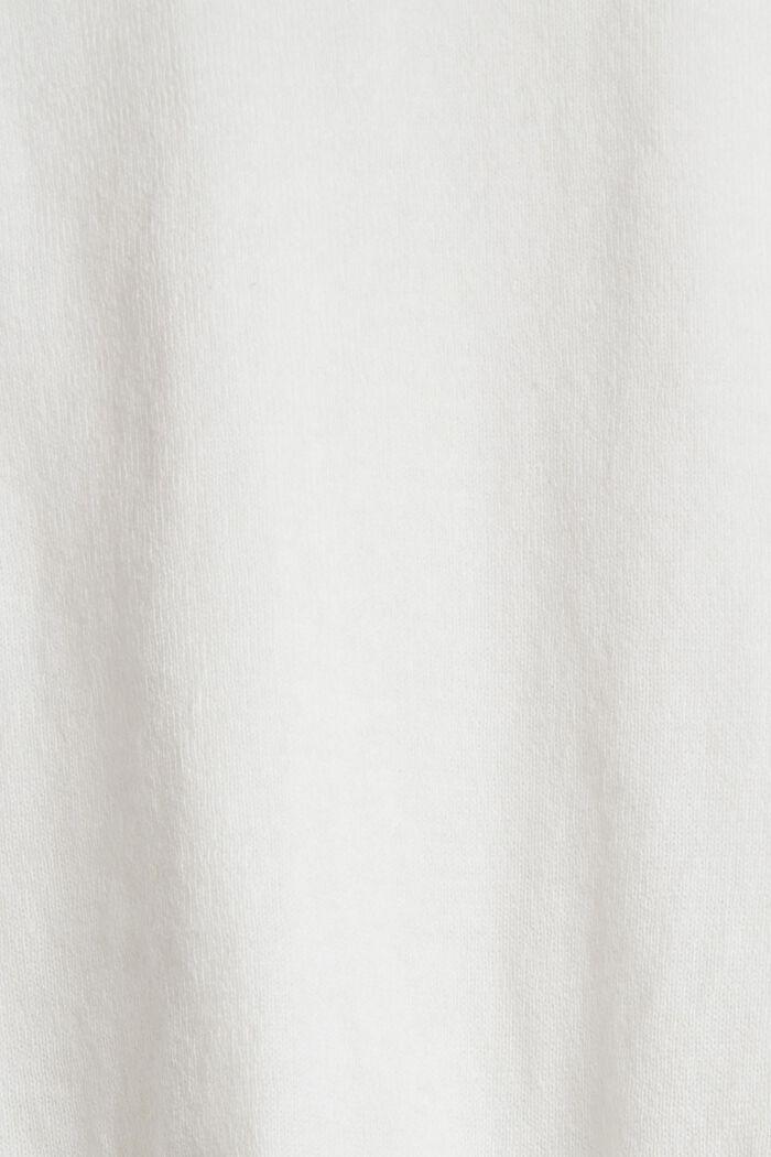 Dzianinowy sweter z bawełny, OFF WHITE, detail image number 1