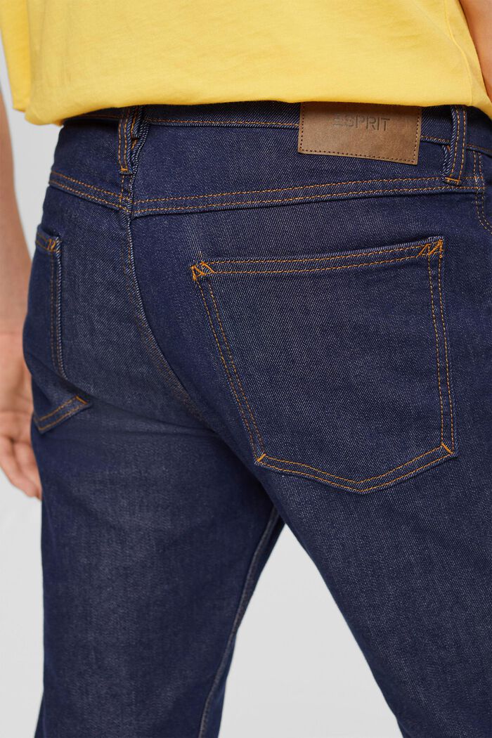Elastyczne dżinsy slim fit, BLUE RINSE, detail image number 4