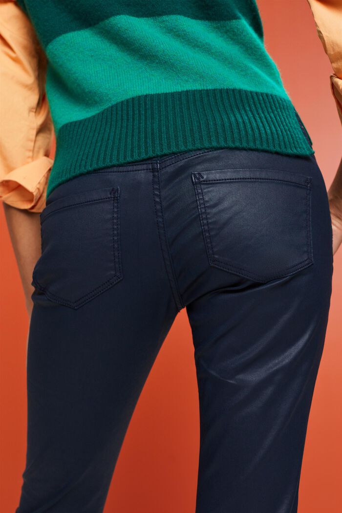 Powlekane spodnie, NAVY, detail image number 4