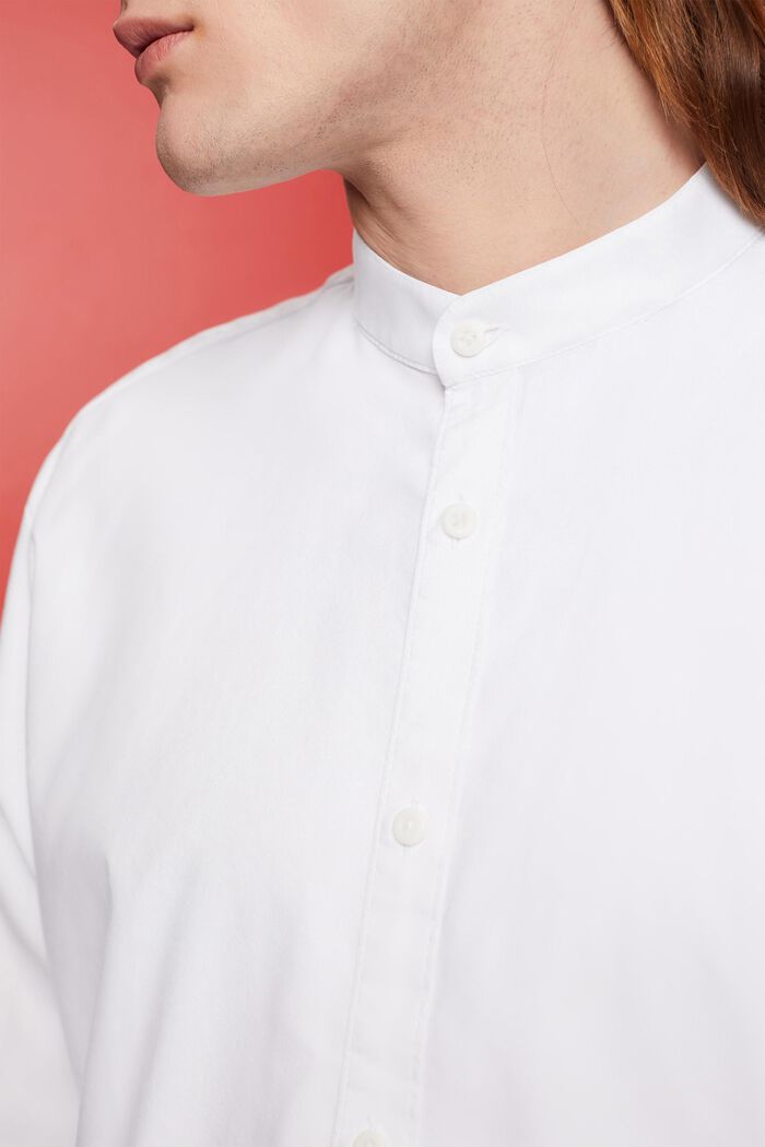 Koszula slim fit ze stójką, WHITE, detail image number 2