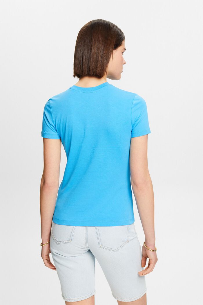 T-shirt z okrągłym dekoltem, BLUE, detail image number 2