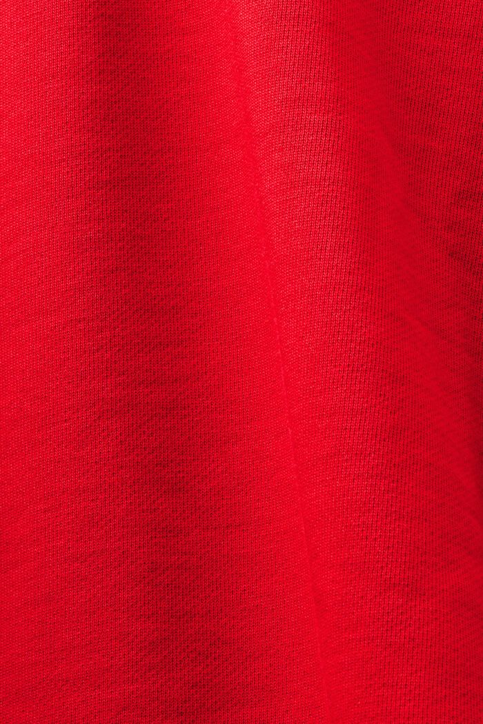 Bluza oversize z kapturem i nadrukiem, unisex, DARK RED, detail image number 7