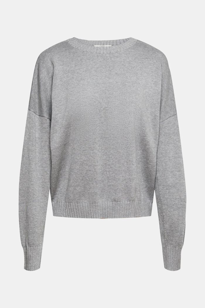 Dzianinowy sweter o fasonie relaxed fit, MEDIUM GREY, detail image number 2