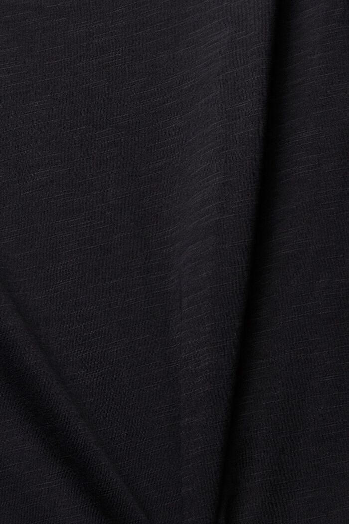 Jednokolorowy T-shirt, BLACK, detail image number 1