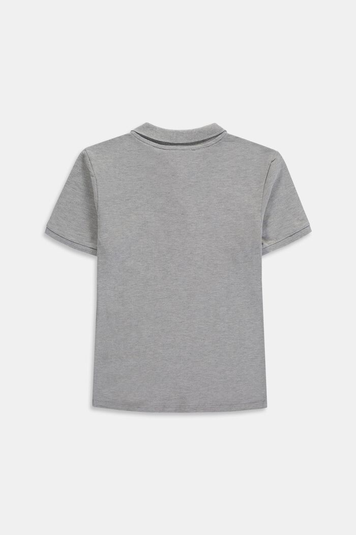 Koszulka polo z piki, 100% bawełny, MEDIUM GREY, detail image number 1