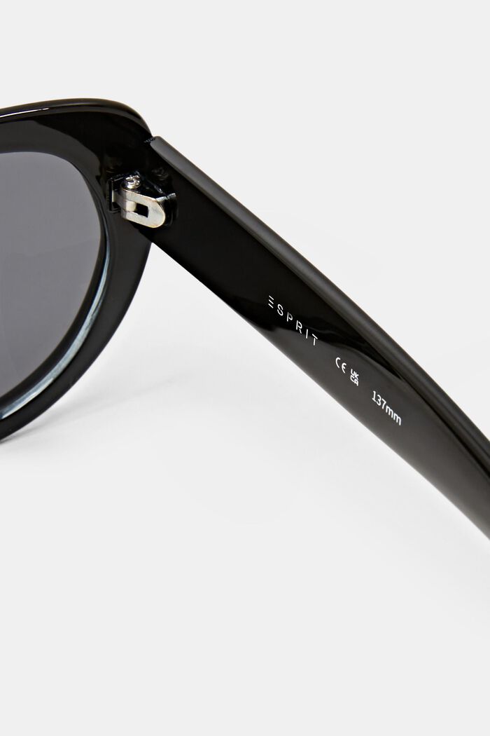 Okulary przeciwsłoneczne z okrągłymi oprawkami, BLACK, detail image number 3