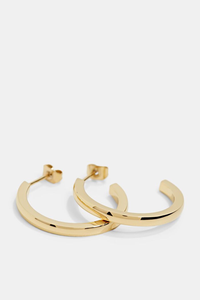 Earrings steel, GOLD, detail image number 1