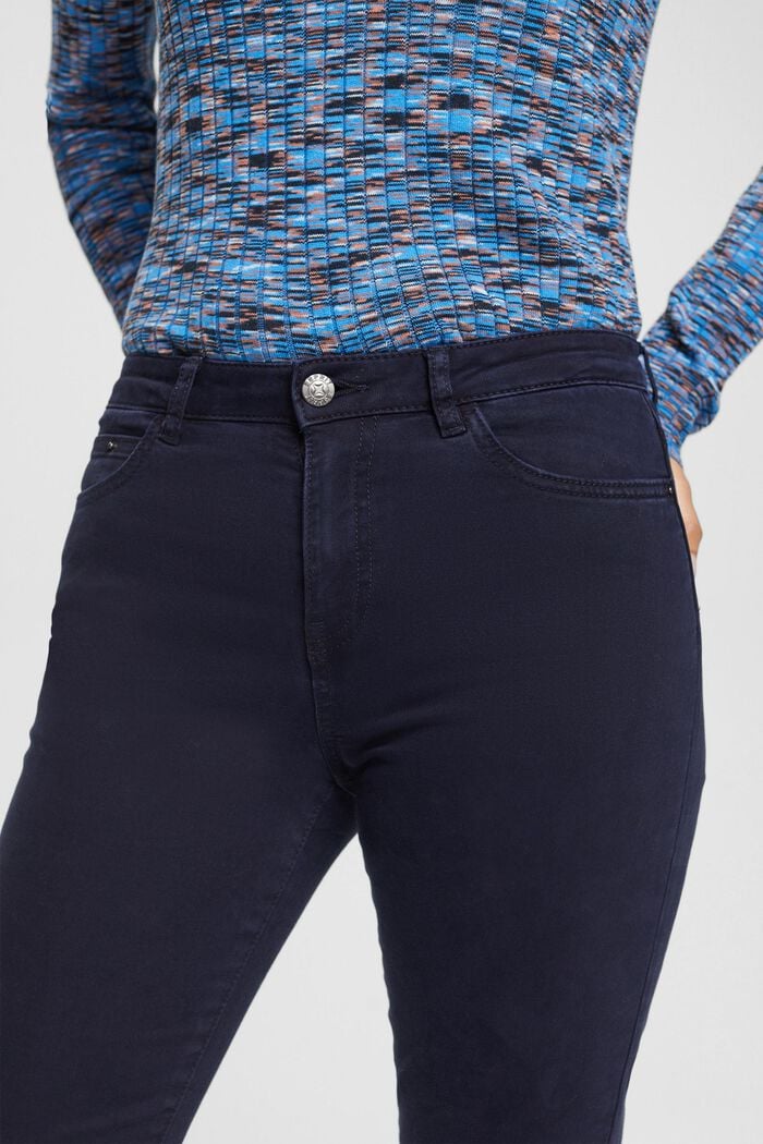 Spodnie o średnim stanie, fason skinny fit, NAVY, detail image number 2