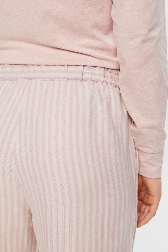 Flanelowe spodnie od piżamy, LIGHT PINK, detail image number 4