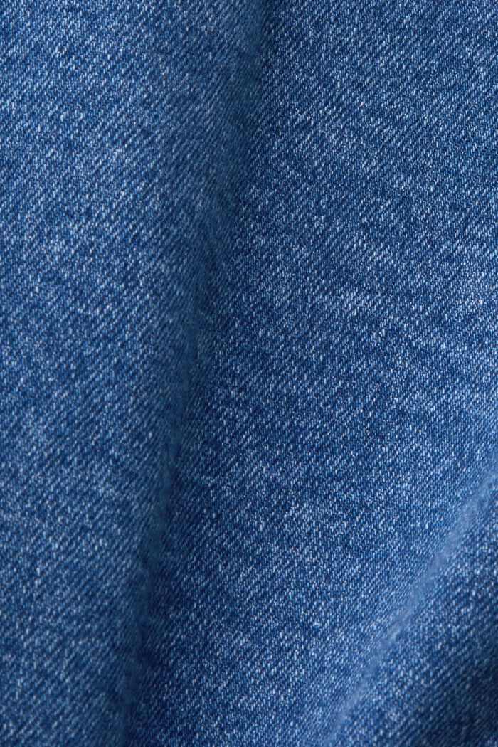 Postrzępiona, krótka kurtka dżinsowa, BLUE DARK WASHED, detail image number 5