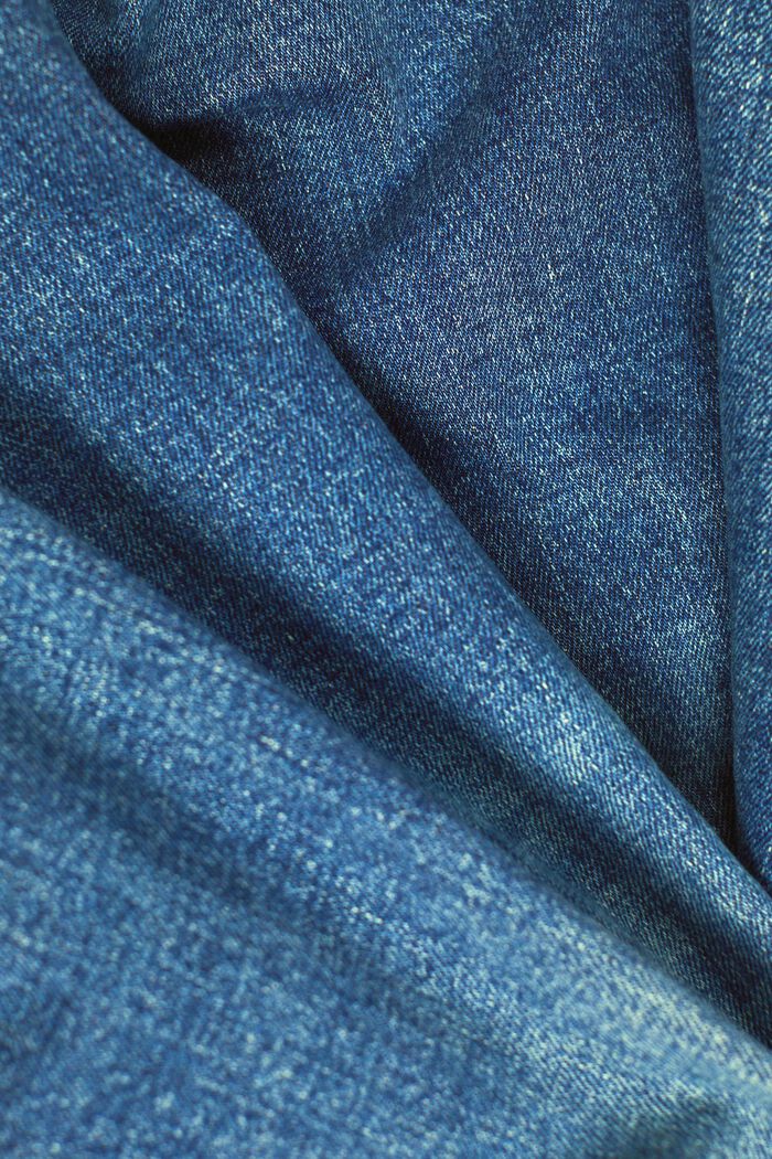 Dżinsy slim fit w stylu retro z wysokim stanem, BLUE MEDIUM WASHED, detail image number 5