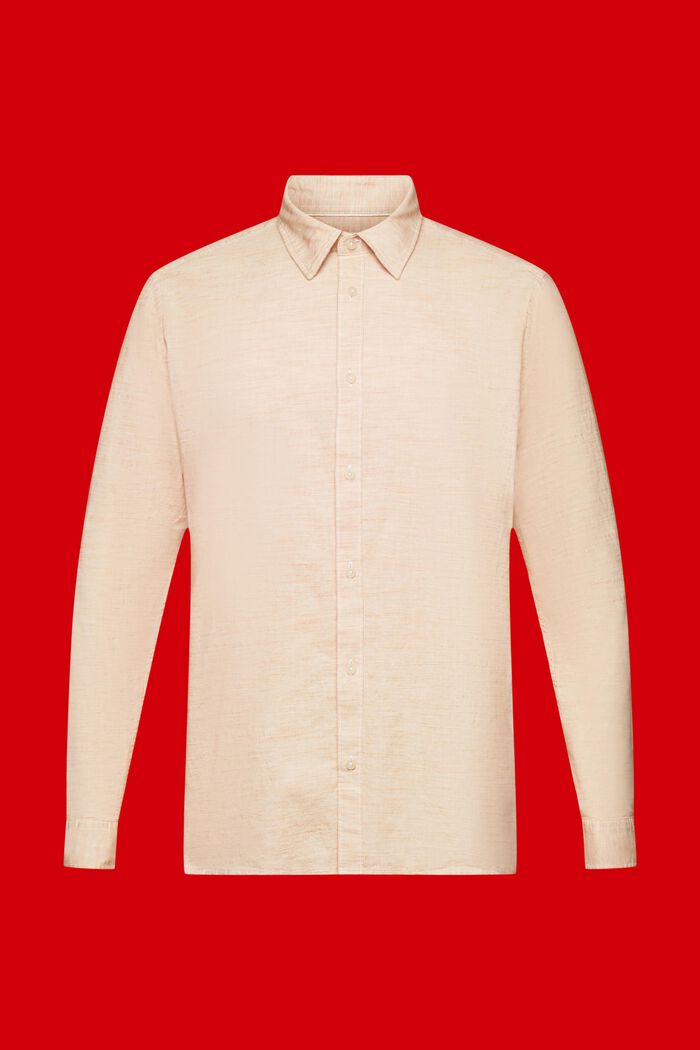 Koszula w paski ze zrównoważonej bawełny, CARAMEL, detail image number 5