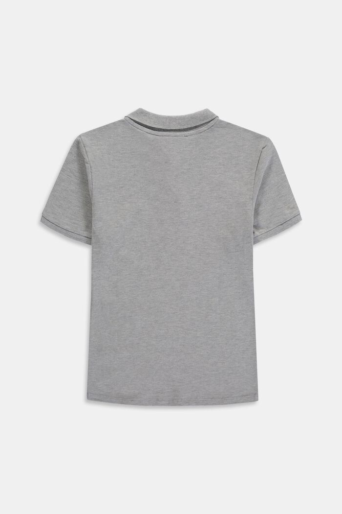 Koszulka polo z linii basic z piki, 100% bawełny, MEDIUM GREY, detail image number 1