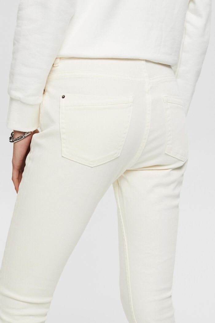 Elastyczne spodnie z zamkiem, OFF WHITE, detail image number 0
