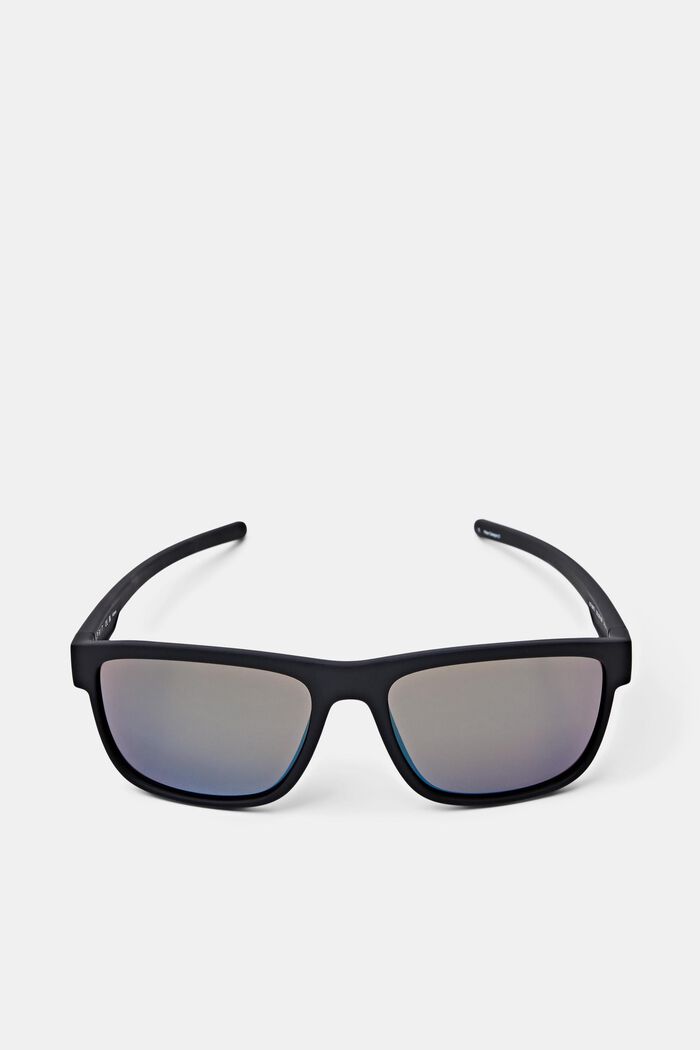 Sportowe okulary przeciwsłoneczne w matowej oprawce, BLACK, detail image number 2
