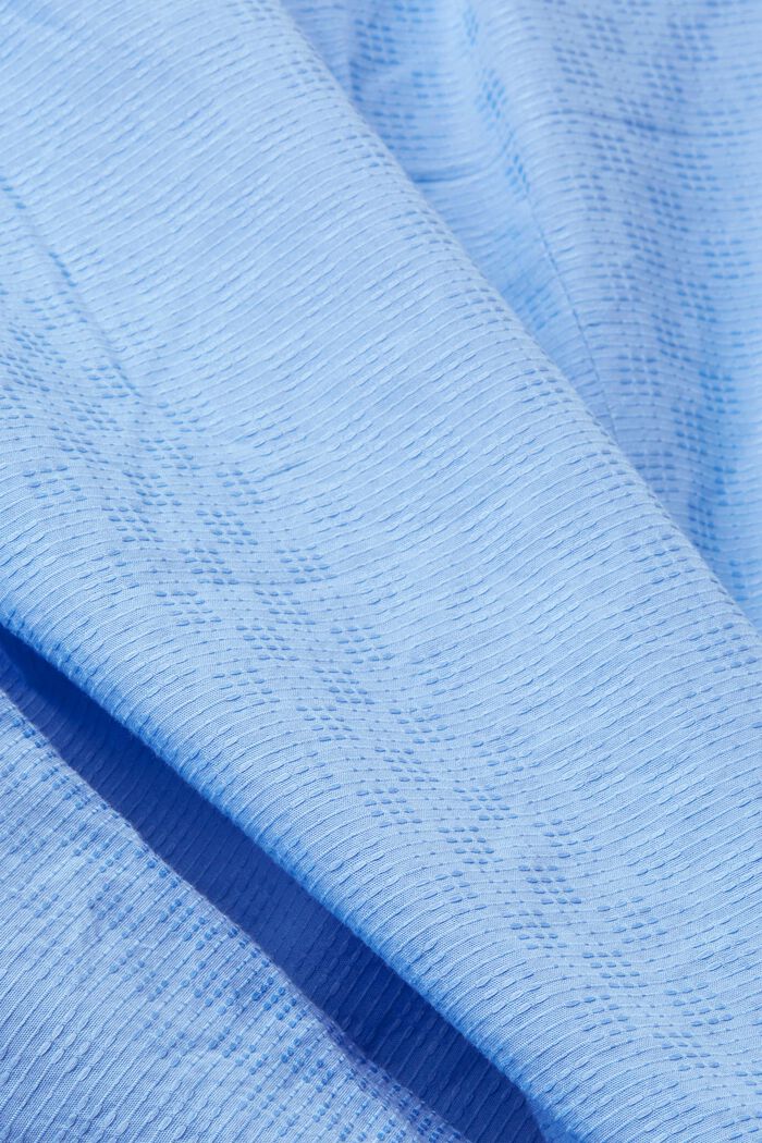 Fakturowana koszulka slim fit, LIGHT BLUE, detail image number 4