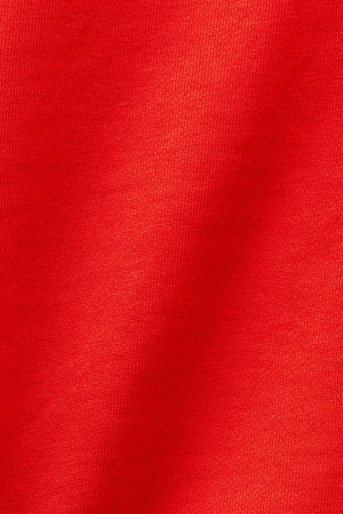 Krótka bluza z logo, RED, detail image number 5