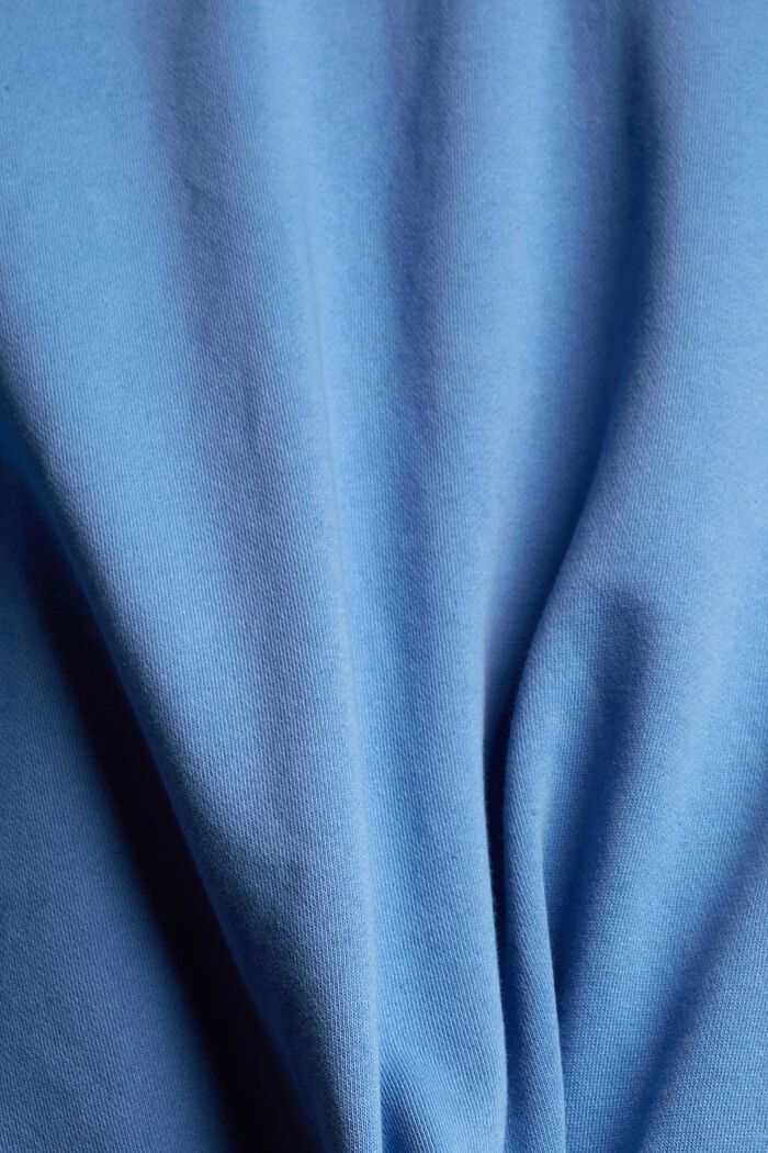 Bluza z kapturem z zamkami po bokach, LIGHT BLUE LAVENDER, detail image number 1