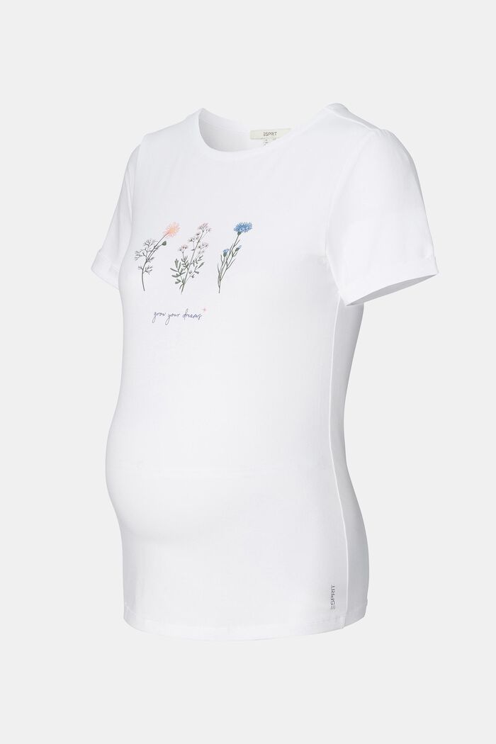 T-shirt z nadrukiem, bawełna organiczna, BRIGHT WHITE, detail image number 3
