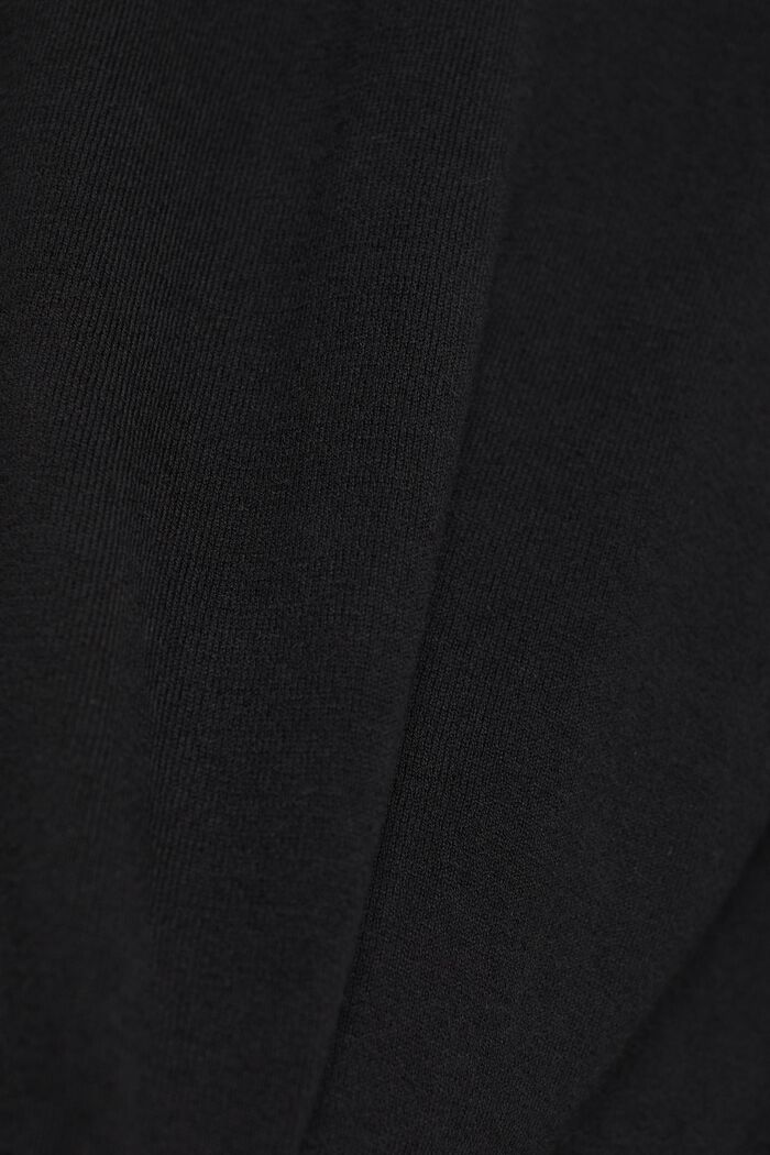 Sweter z golfem i bawełną organiczną, BLACK, detail image number 4