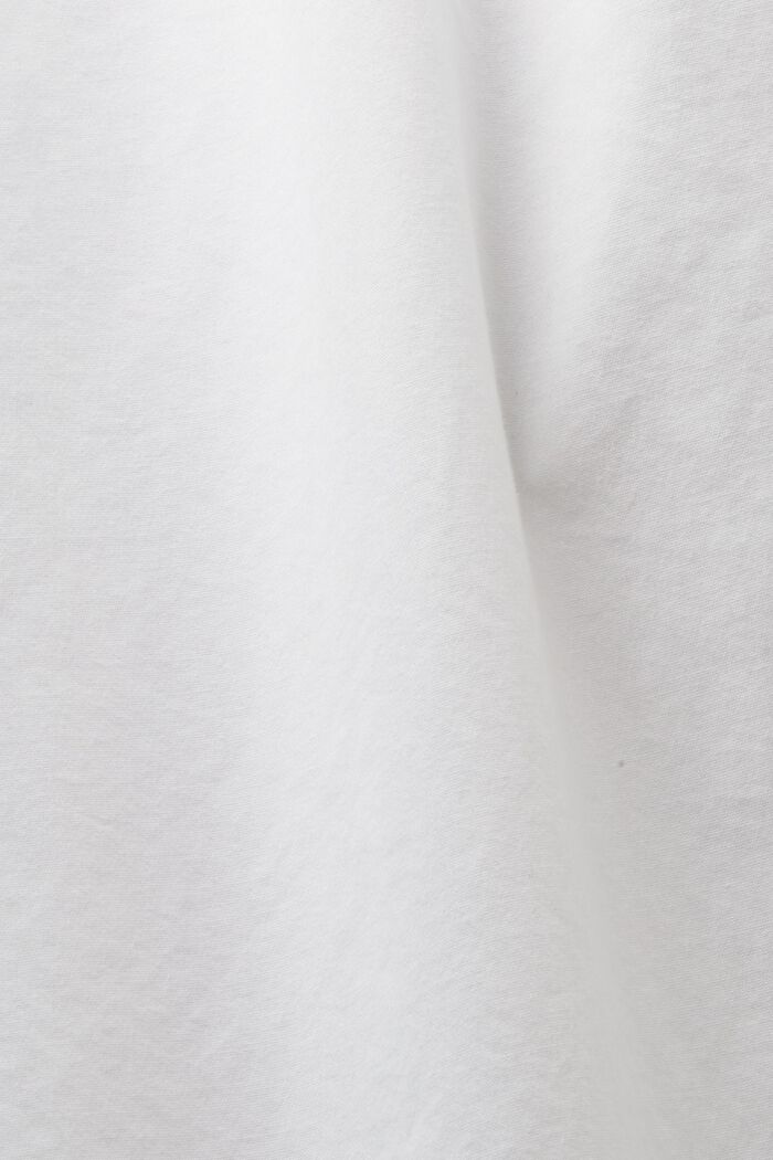 Popelinowa koszula z przypinanym kołnierzykiem, 100% bawełny, WHITE, detail image number 7
