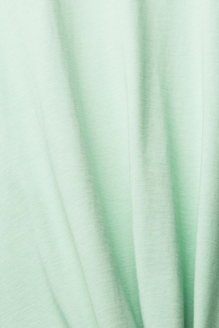 Jednokolorowy T-shirt, PASTEL GREEN, detail image number 1