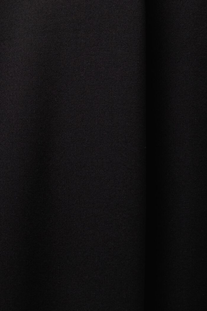Spodnie punto z szerokimi nogawkami, BLACK, detail image number 6