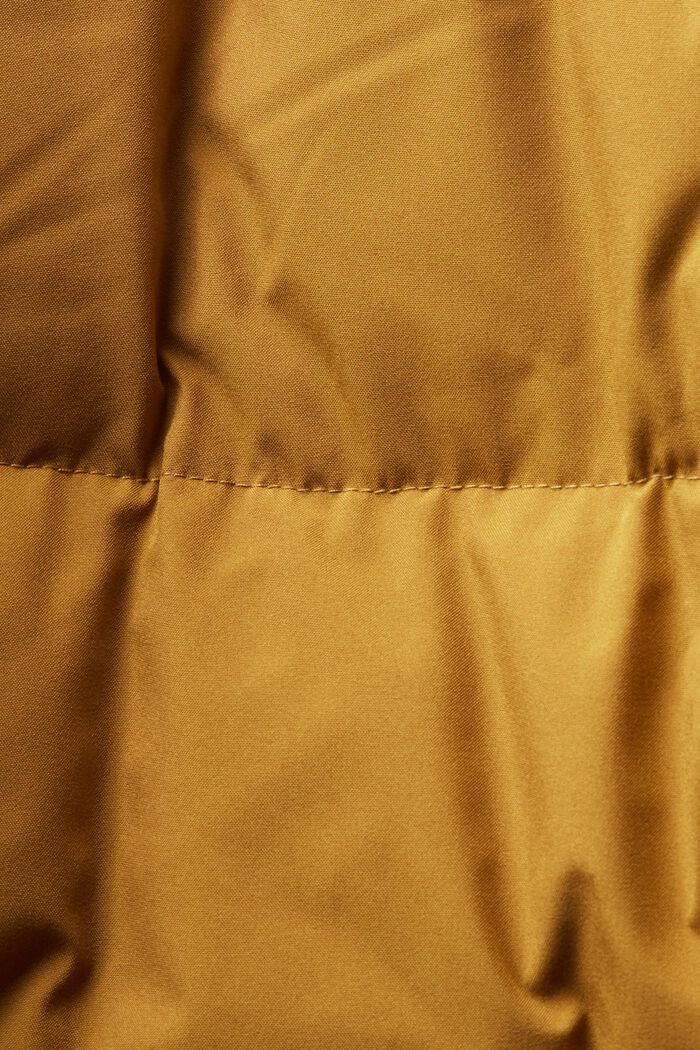 Puchowy płaszcz puffer, KHAKI BEIGE, detail image number 5