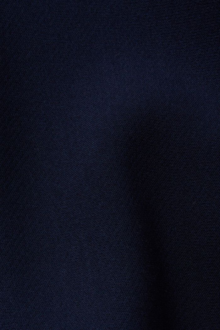 Żakiet z drapowanymi rękawami, fason CURVY, NAVY, detail image number 1