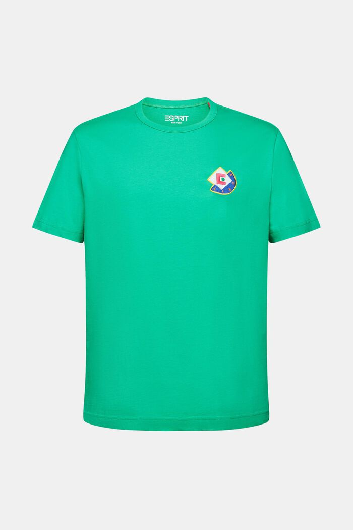 T-shirt z graficznym logo, GREEN, detail image number 5