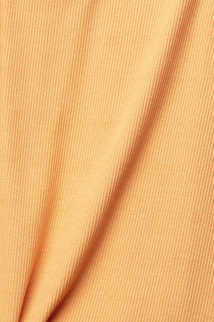 Koszulka na ramiączkach z koronkową lamówką, PEACH, detail image number 1