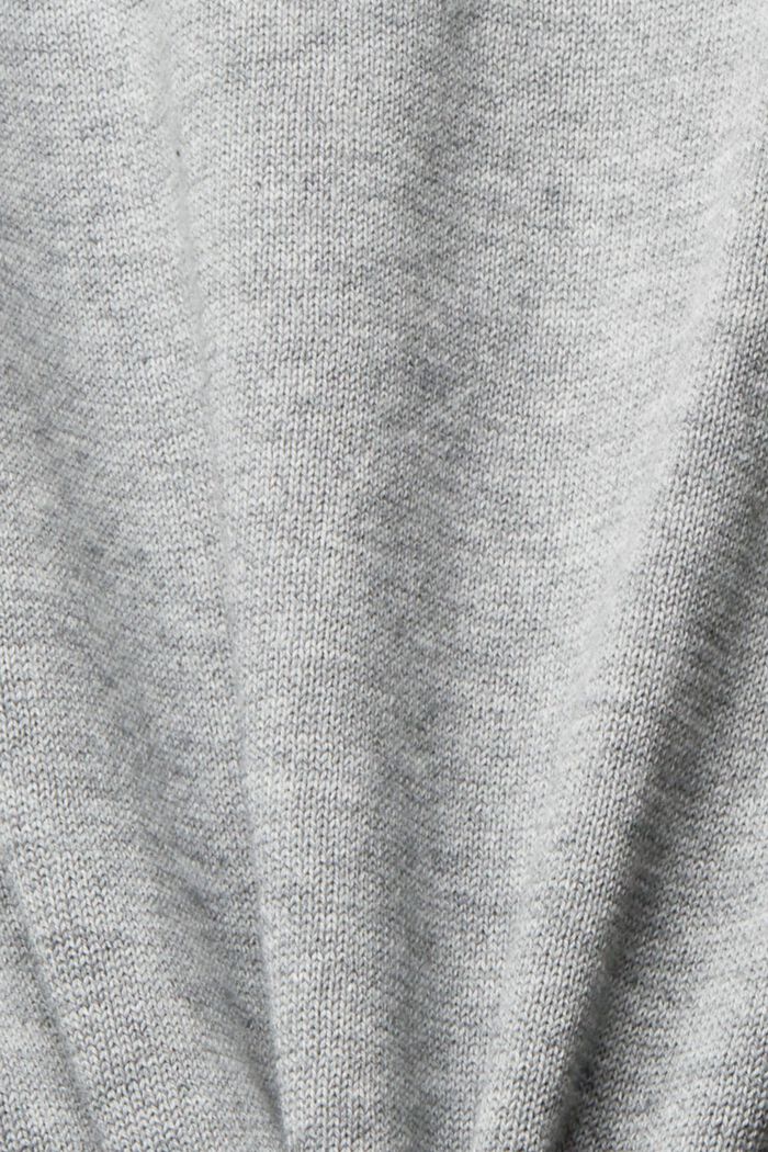 Sweter z kołnierzykiem polo, MEDIUM GREY, detail image number 4