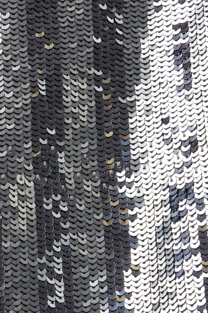 Spódnica midi z cekinami, SILVER, detail image number 5