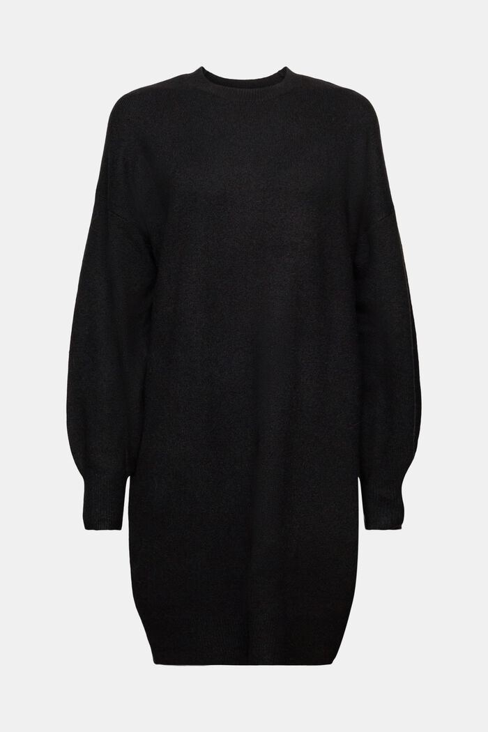 Dzianinowa sukienka mini, BLACK, detail image number 6