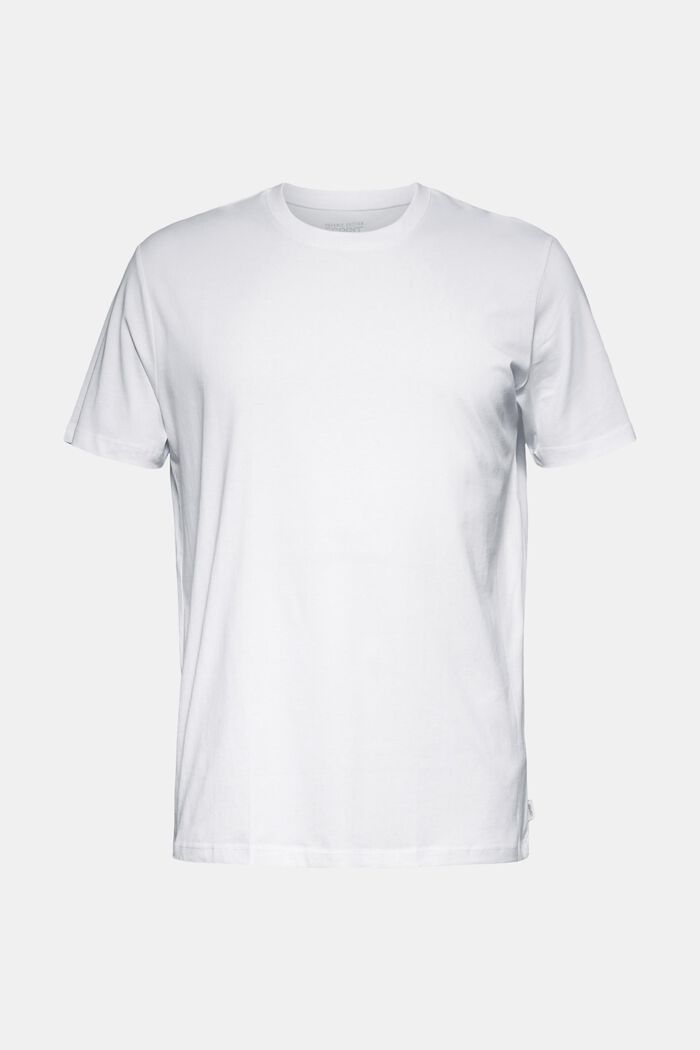 Jerseyowy T-shirt w 100% z bawełny organicznej, WHITE, detail image number 0
